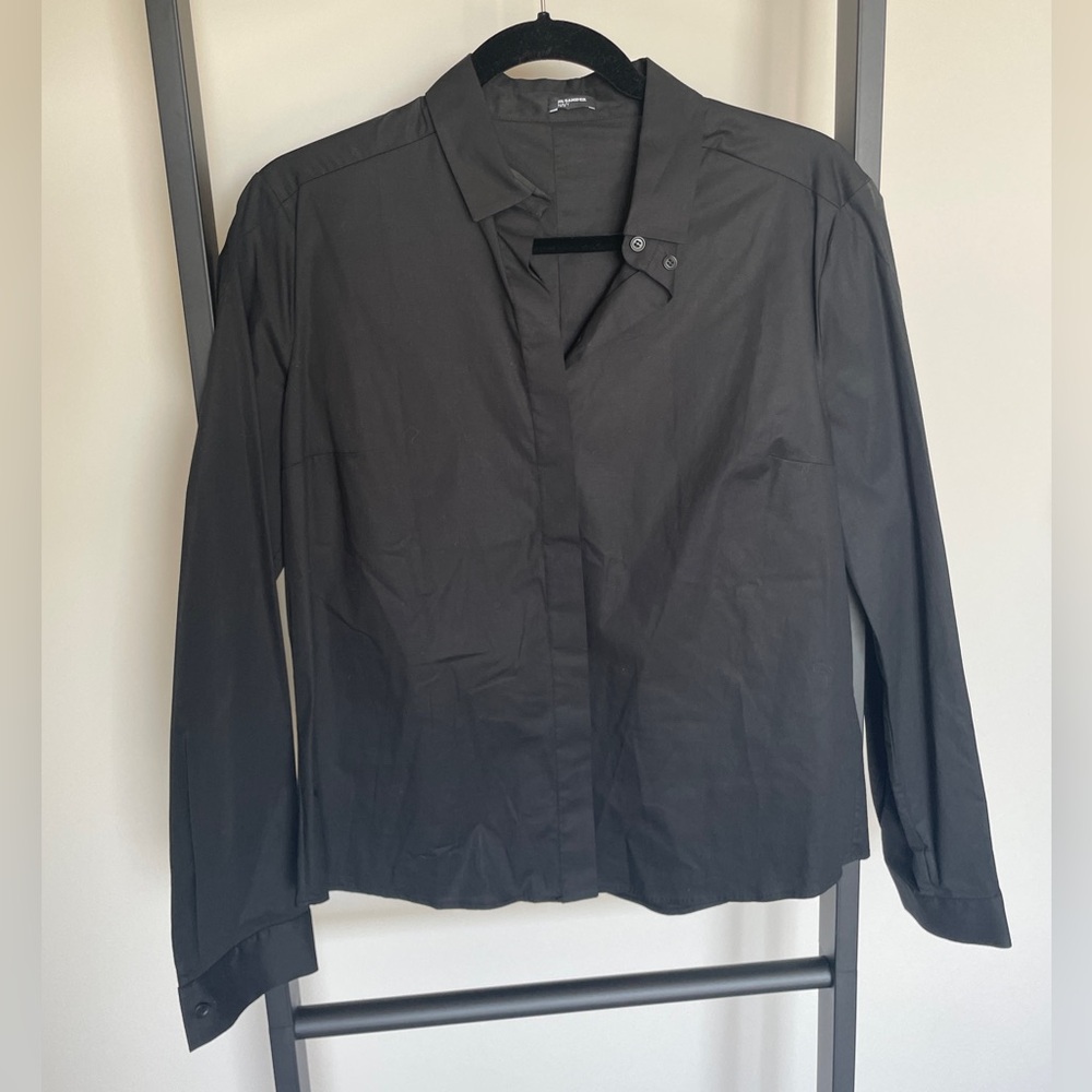 Jil Sander Black Button-Down Shirt